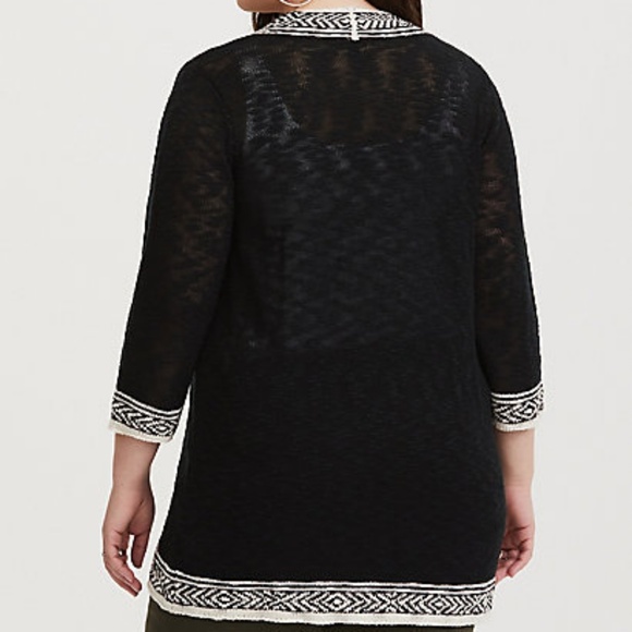 Torrid black and cream sweater - Picture 2 of 3
